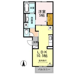 高井田駅 徒歩4分 3階の物件間取画像